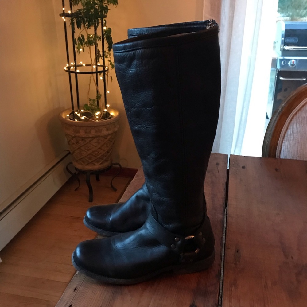 Frye Harness Boots - Size 7 - Black